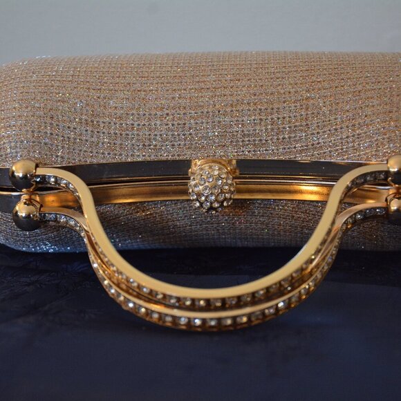 All-matching Evening Bag for Women Girl Chain Strap Shoulder Bag Shining Evening - Picture 2 of 6